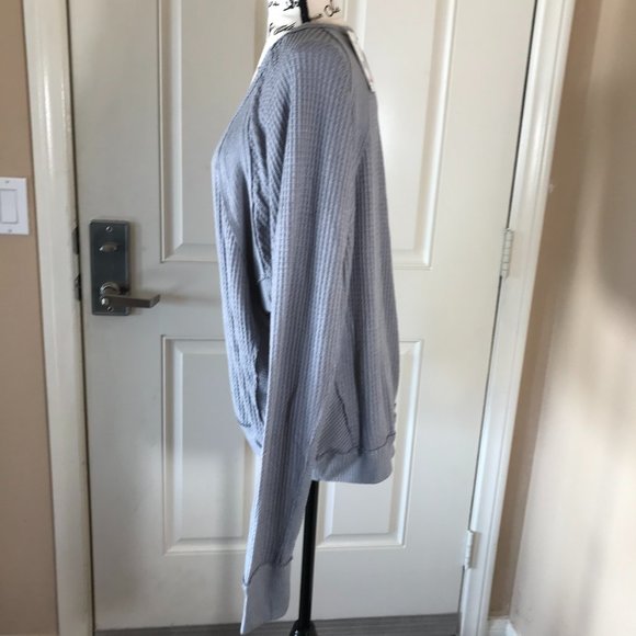 NWT Free People Santa Clara Thermal Top Grey - Picture 5 of 6